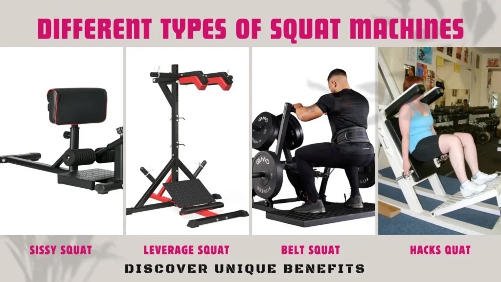 Different Types of Squat Machines: Discover Unique Benefits Different Types of Squat Machines