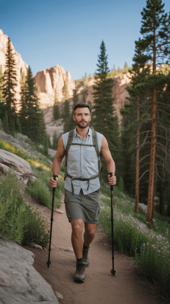 What to Wear Hiking in Colorado: 23 Winning Outfits 13 Sleeveless Hiking Blouse + Cargo Skirt