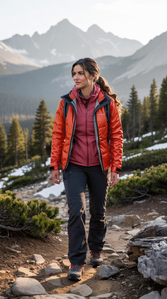 21 Genius Hiking Outfit Ideas for Every Trail Level 3 Hiking Outfit Ideas: Insulated Mid-Layer with Softshell Jacket for Cool Mornings