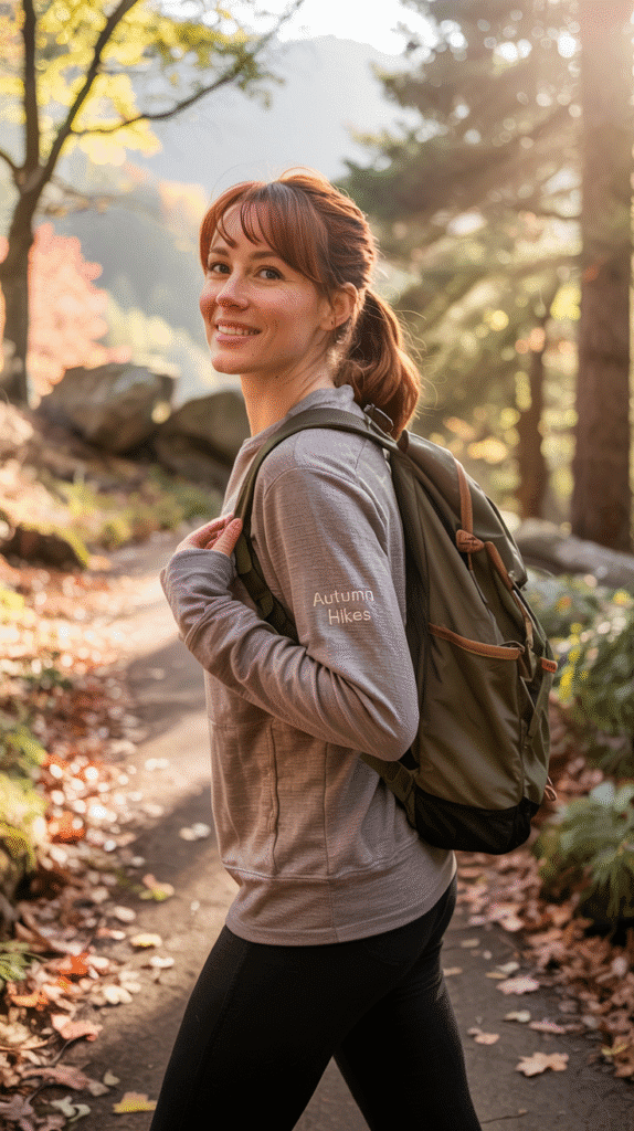 21 Genius Hiking Outfit Ideas for Every Trail Level 5 Hiking Outfit Ideas: Fleece-Lined Leggings with Wool Blend Crewneck for Autumn Hikes