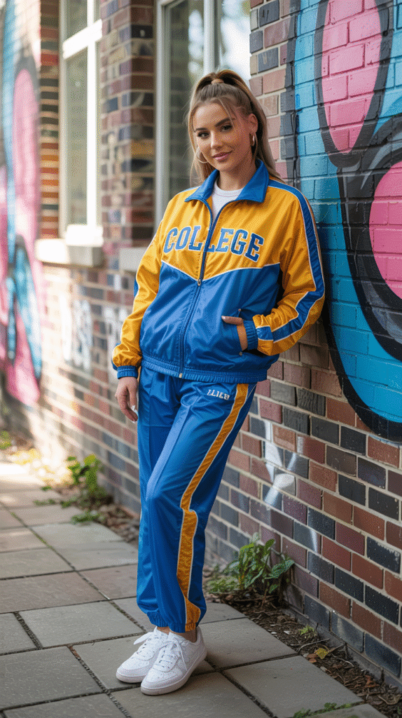 23 Effortless College Outfit Inspiration for 2025 16 College Outfit: Retro Tracksuit