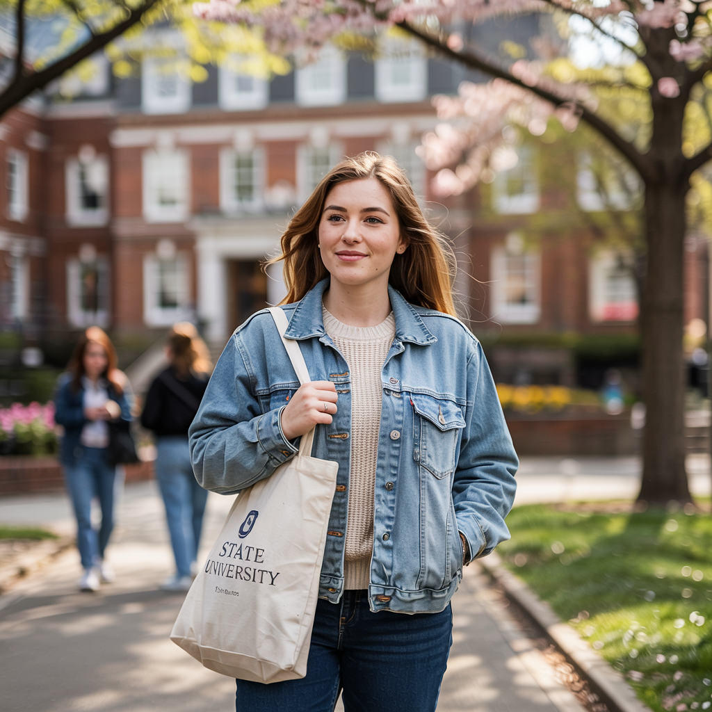21 Must-Try College Outfit Ideas for Every Season 1 College Outfit: Spring Casual Denim Jacket Ensemble