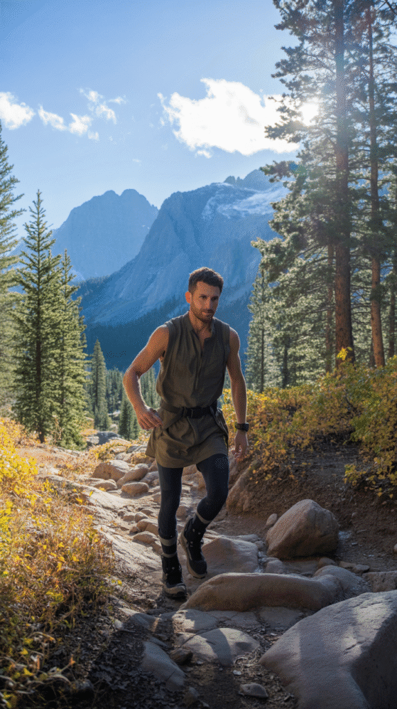 What to Wear Hiking in Colorado: 23 Winning Outfits 21 Sleeveless Tunic + Tights + Gaiters