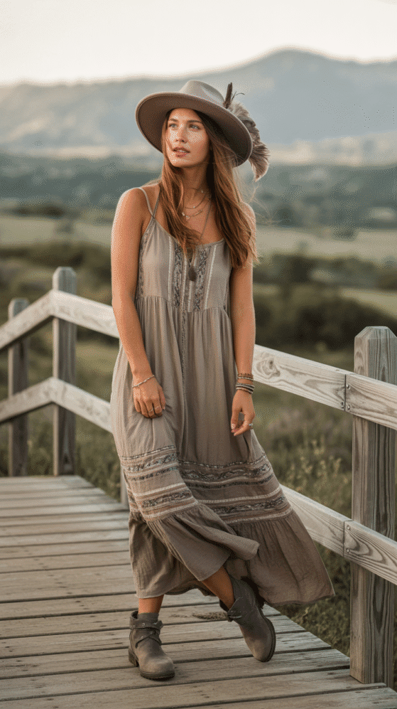 23 Chic Hiking Looks for Women 23 Boho Trail Look