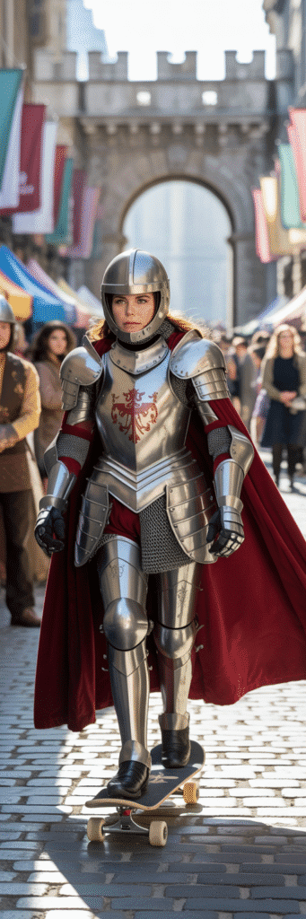 23 Best Skateboard Costume Ideas for Parties 21 Royal Knight Skater