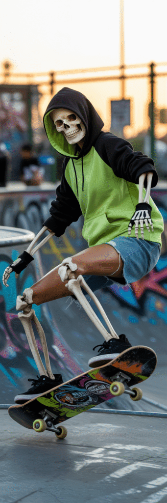 23 Best Skateboard Costume Ideas for Parties 5 Skeleton Skater
