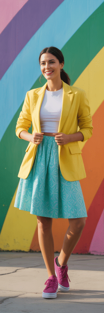20 Fun Outfit Ideas for Roller Skating Nights 20 Ultimate Rainbow Coordinate