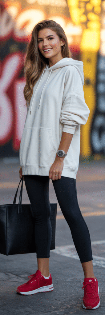 20 Fun Outfit Ideas for Roller Skating Nights 4 Sporty Chic Combo
