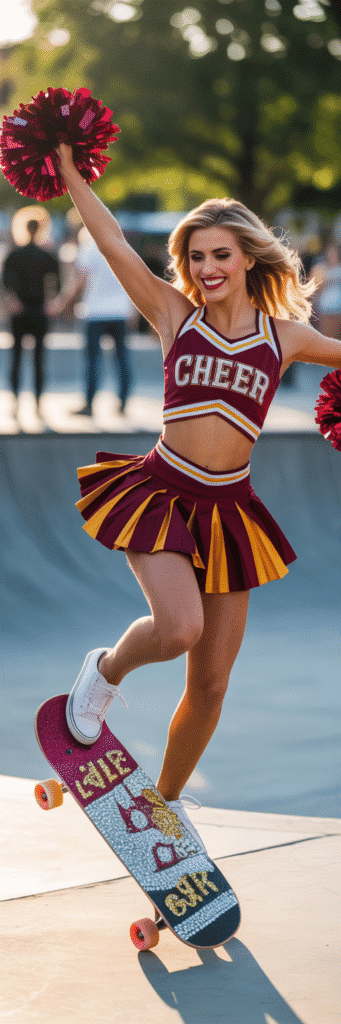 23 Unique Skate Costume Ideas for Any Event 14 Cheerleader On Wheels