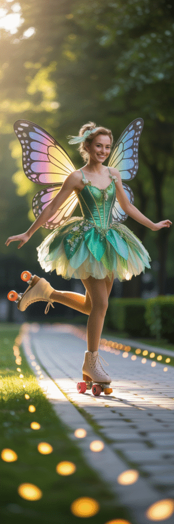 23 Unique Skate Costume Ideas for Any Event 6 Fairy on Wheels