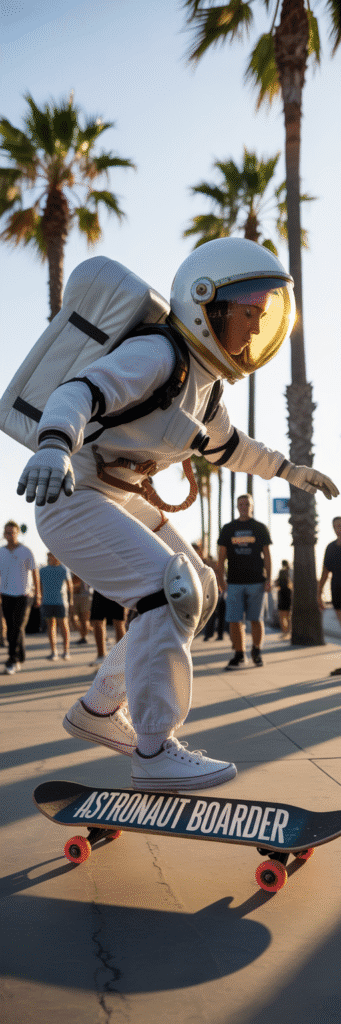 23 Best Skateboard Costume Ideas for Parties 15 Astronaut Boarder