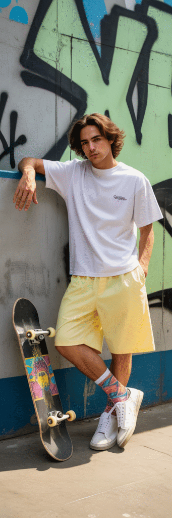 20 Skateboard Outfit Ideas for Boys 12 Skate Socks and Shorts Combo