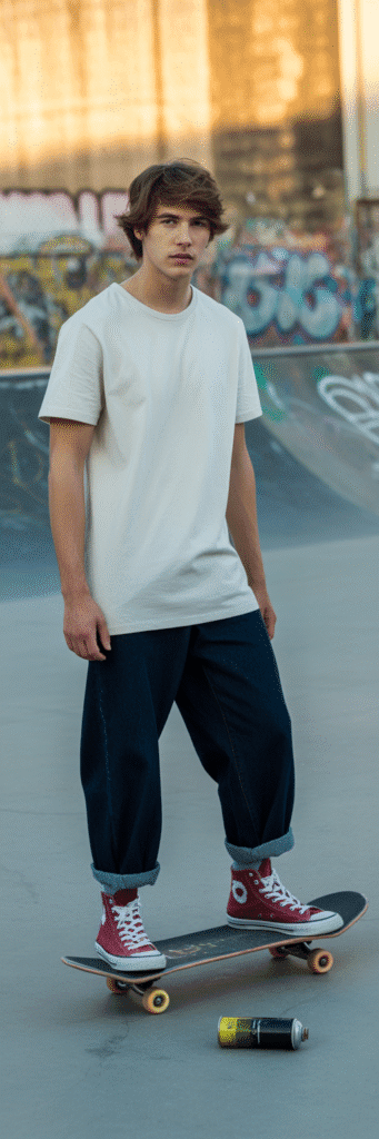 Classic Tee and Loose Jeans