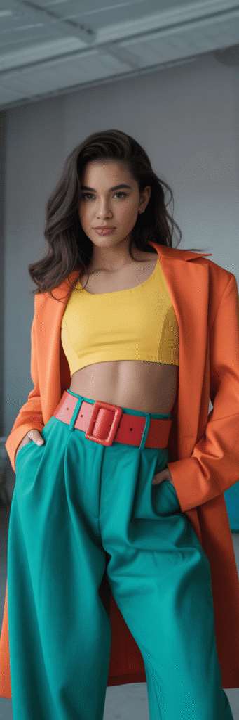 20 Fun Outfit Ideas for Roller Skating Nights 18 Color-Blocked Fun