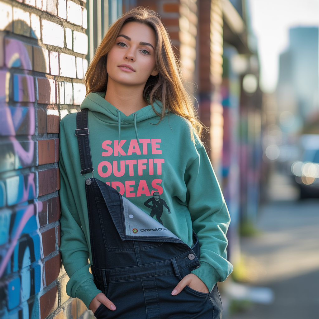 20 Skate Outfit Ideas to Inspire Your Next Look 16 Skate Hoodie and Overalls