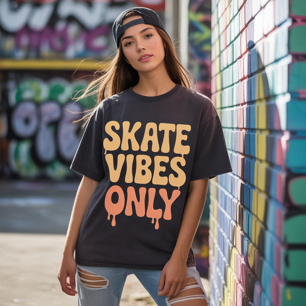 Graphic Tee and Ripped Jeans