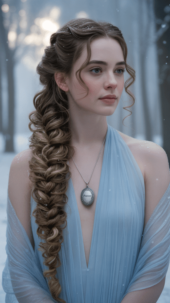 33 Best Christmas Hairstyles for Medium Length Hair That Wow 21 Waterfall Braid