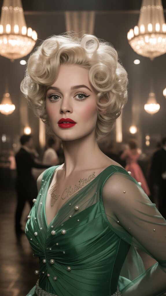 33 Modern Christmas Hairstyles for Curly Hair Full of Bounce and Charm 26 Curly Bouffant