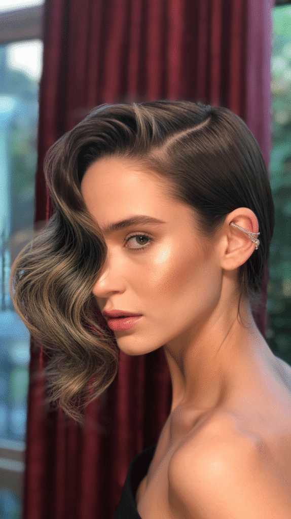 30 Best French Hairstyles for Medium Hair You'll Want to Try 22 Asymmetrical French Waves