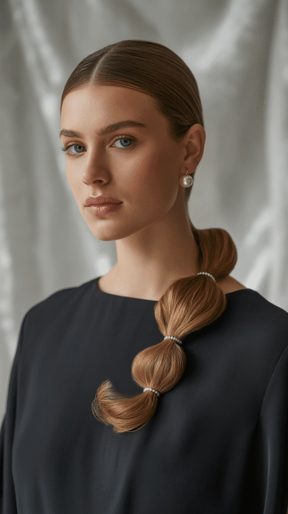 30 Best French Hairstyles for Medium Hair You'll Want to Try 28 French-Inspired Low Ponytail with Wrap