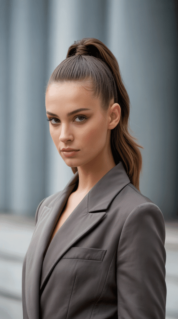 30 Best French Hairstyles for Medium Hair You'll Want to Try 17 Sleek French Ponytail