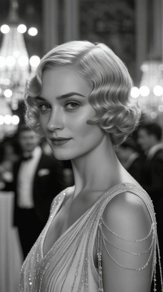 30 Best Christmas Hairstyles for Women to Shine This Holiday Season 29 Elegant Finger Waves