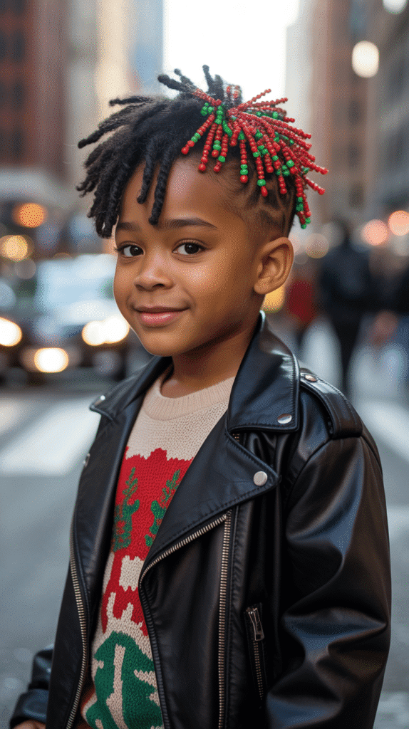 33 Trendy Christmas Hairstyles for Black Kids That Spark Joy 11 Flat Twist Mohawk