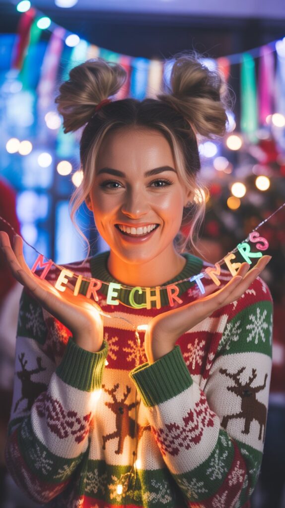 30 Chic Christmas Short Hairstyles That Are Cute and Easy 26 Space Buns for Short Hair