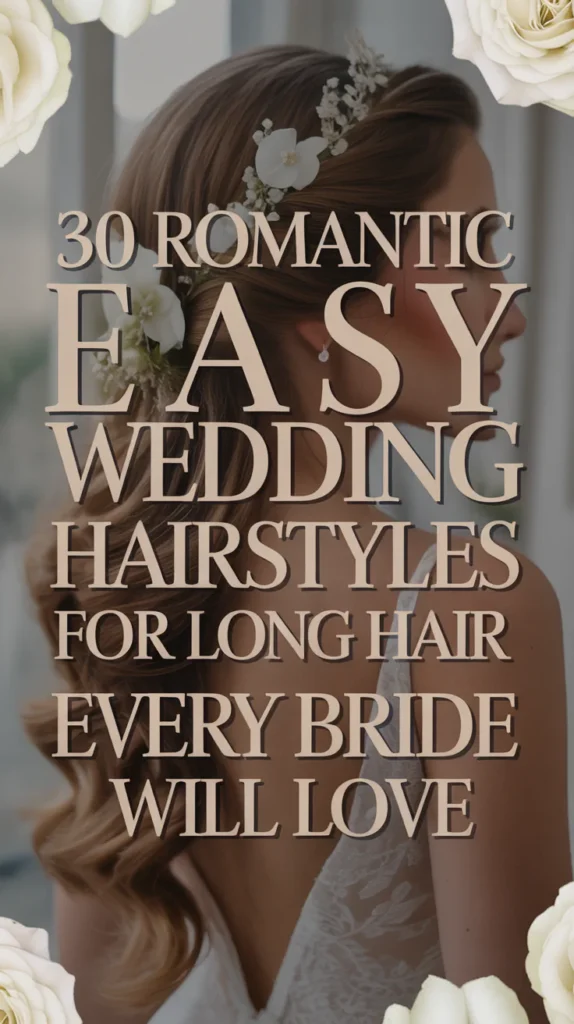 Romantic Easy Wedding Hairstyles for Long Hair Every Bride Will Love