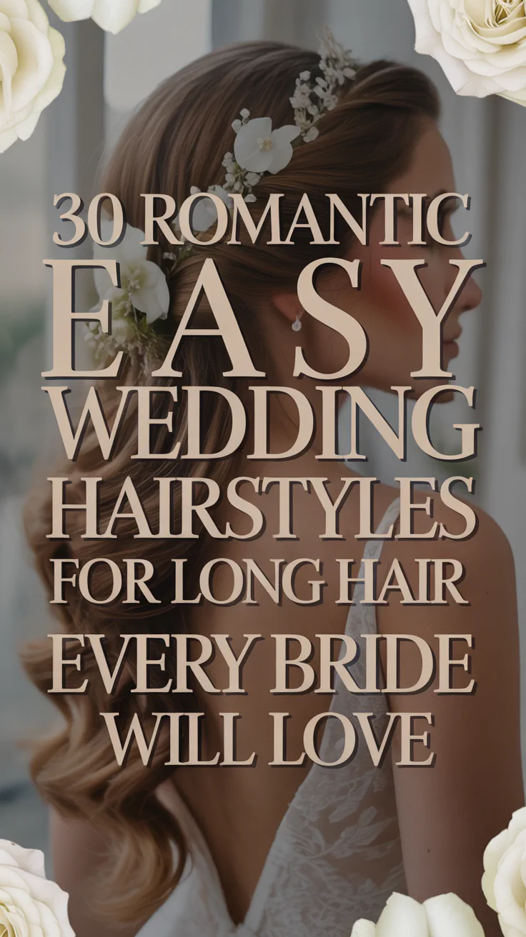 Romantic Easy Wedding Hairstyles for Long Hair Every Bride Will Love