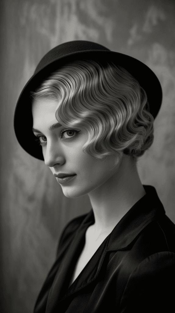 33 Vintage 1930s Updo Hairstyles for Special Occasions 19 Finger Wave Bob Updo
