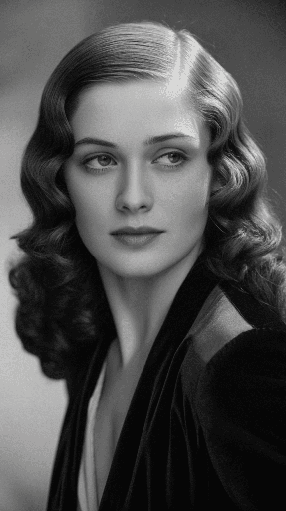 30 Elegant 1930s Hairstyles for Long Hair You'll Fall in Love With 23 Centre Part with Smooth Waves