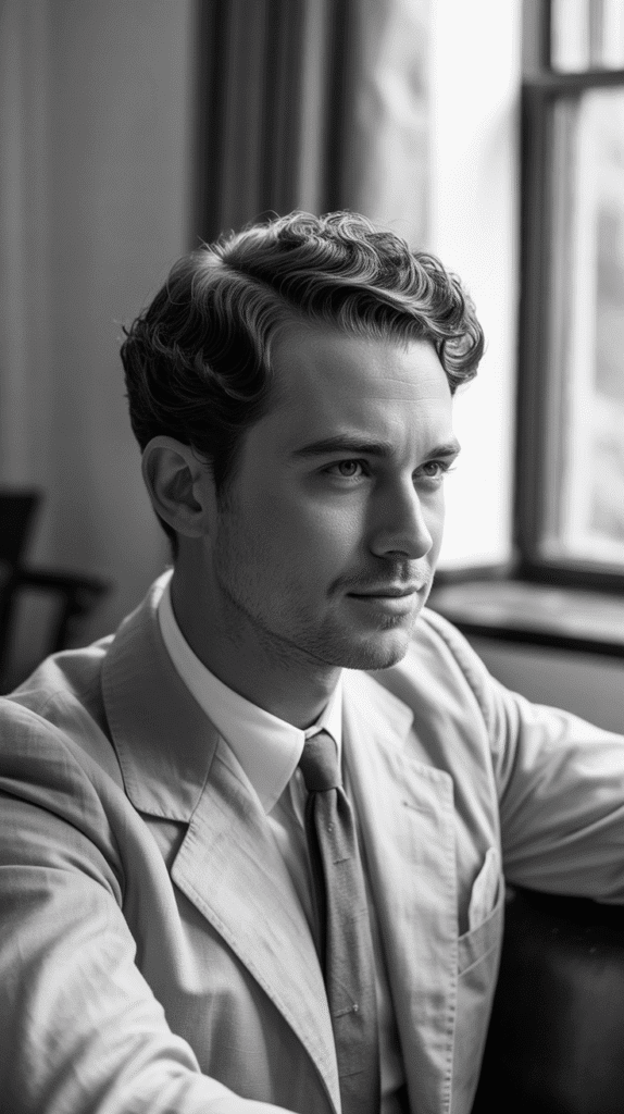 33 Stylish 1930s Hairstyles for Men That Define Retro Charm 14 The Natural Wave Enhancement