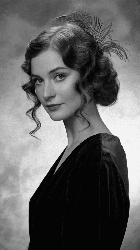 33 Elegant 1930s Updo Hairstyles for Long Hair You Must Try 29 Waved Ponytail Updo