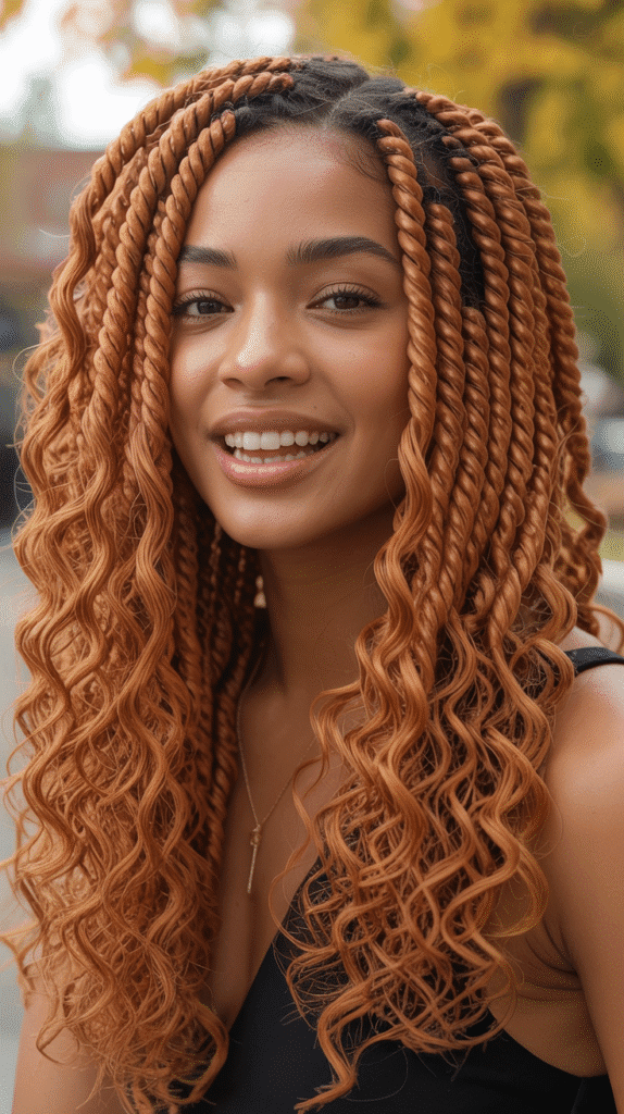 27 Blonde Twist Hairstyles for Black Women Perfect for Any Event 21 Copper Blonde Passion Twists