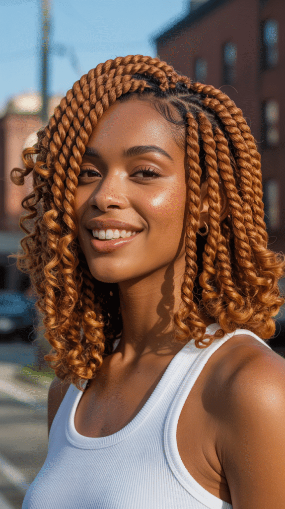 27 Blonde Twist Hairstyles for Black Women Perfect for Any Event 16 Ginger Blonde Havana Mambo Twists