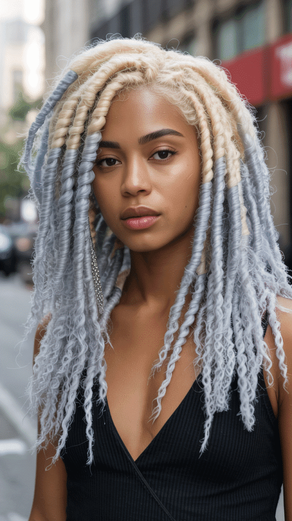 27 Blonde Twist Hairstyles for Black Women Perfect for Any Event 15 Icy Blonde Faux Locs with Twists