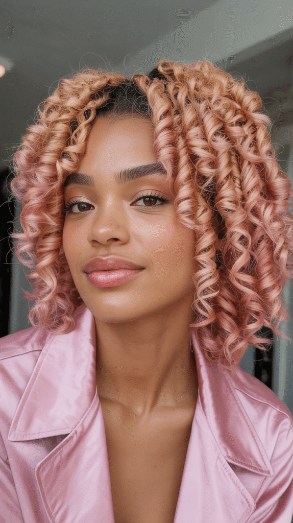 27 Blonde Twist Hairstyles for Black Women Perfect for Any Event 23 Rose Gold Blonde Spring Twists