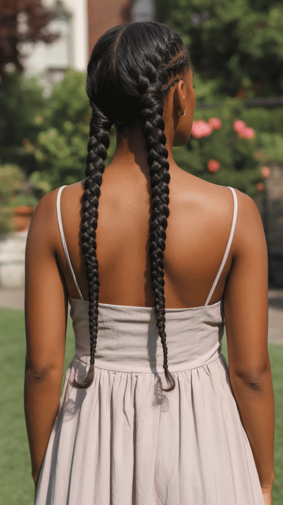 30 Easy Braided Hairstyles for Black Women 4 Goddess Braids
