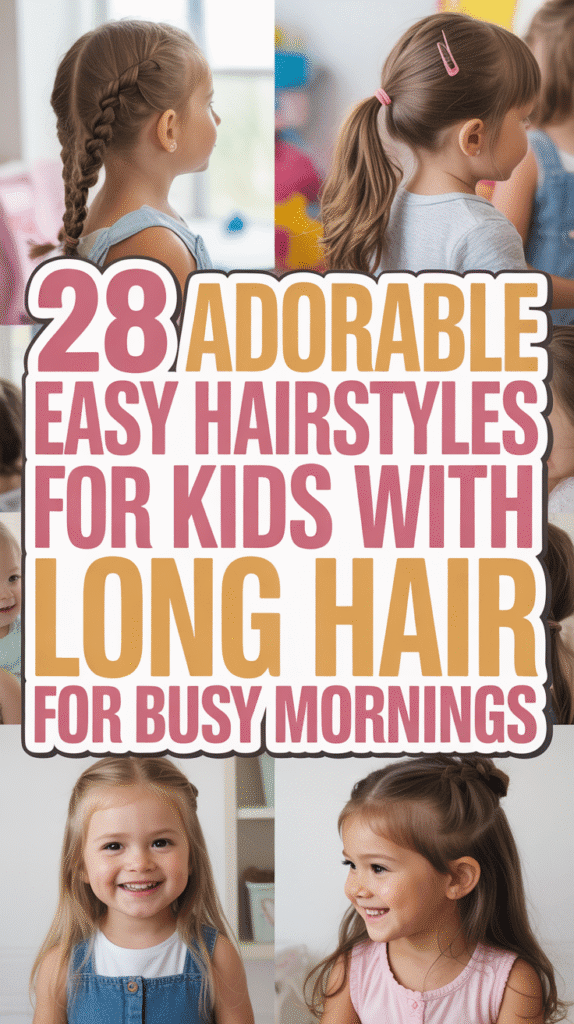 Adorable Easy Hairstyles for Kids with Long Hair for Busy Mornings