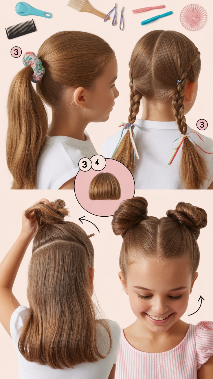 27 Easy Hairstyles for Long Hair for School That Are Cute and Quick