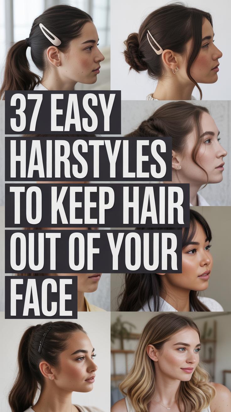 Easy Hairstyles to Keep Hair Out of Your Face