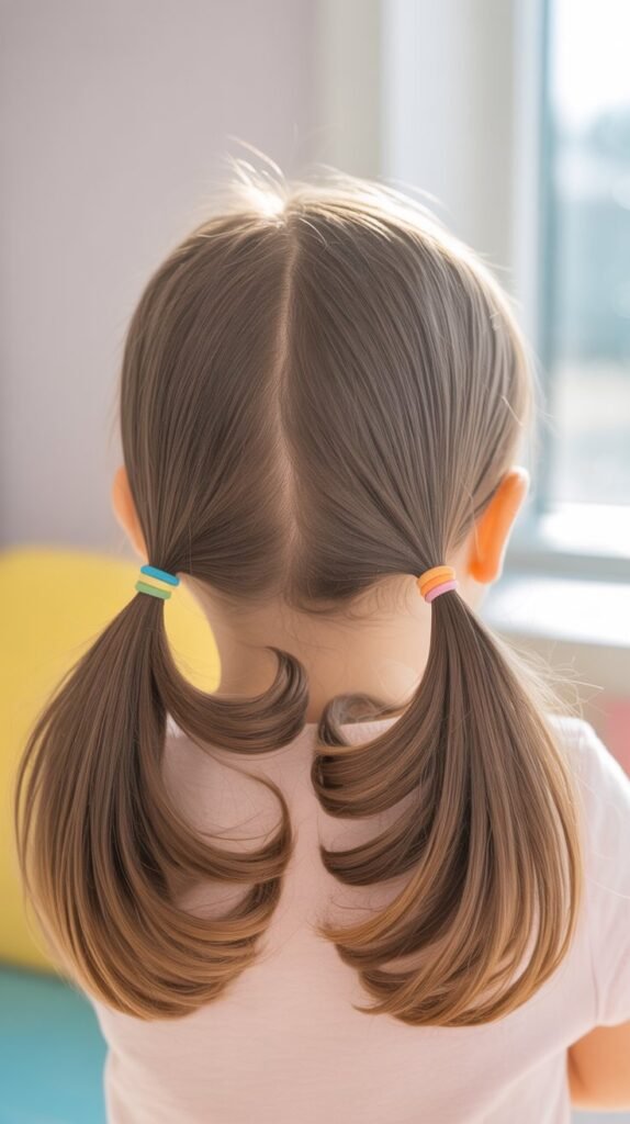 Criss-Cross Low Pigtails