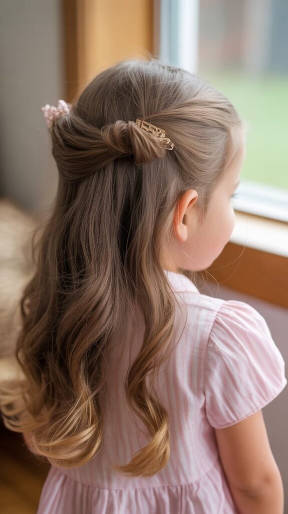  Twist and Pin Half-Up