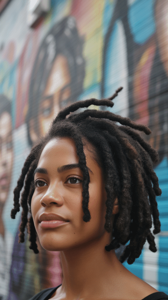 27 Latest Short Dreadlock Styles That Are Easy and Stylish 6 Freeform Short Locs