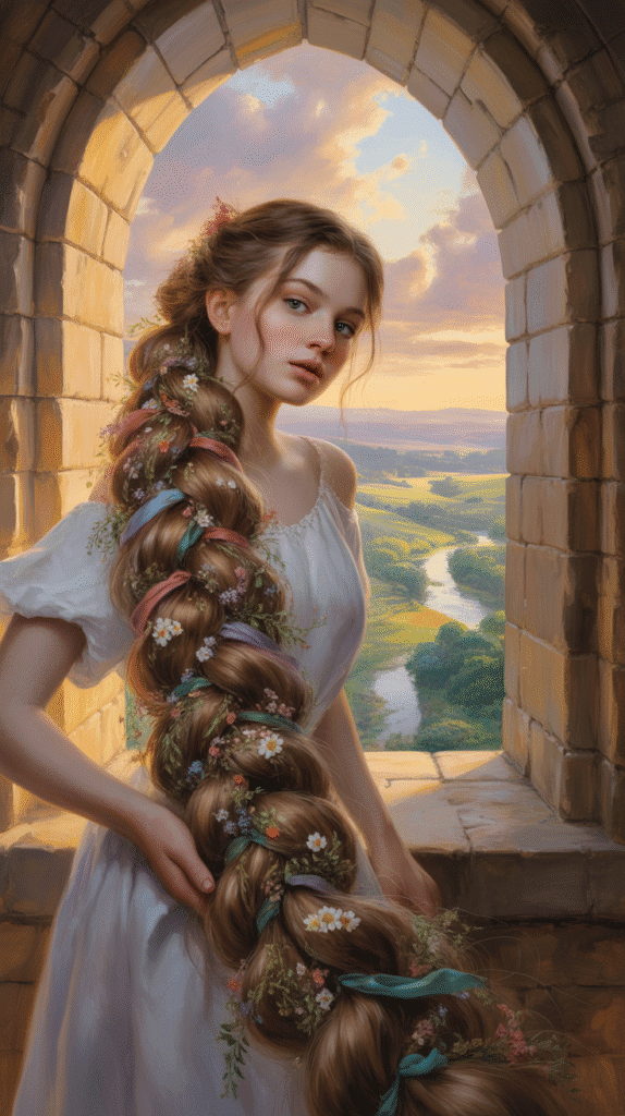 30 Fairytale-Inspired Medieval Hairstyles for Princesses 4 The Rapunzel Ultra-Long Braid