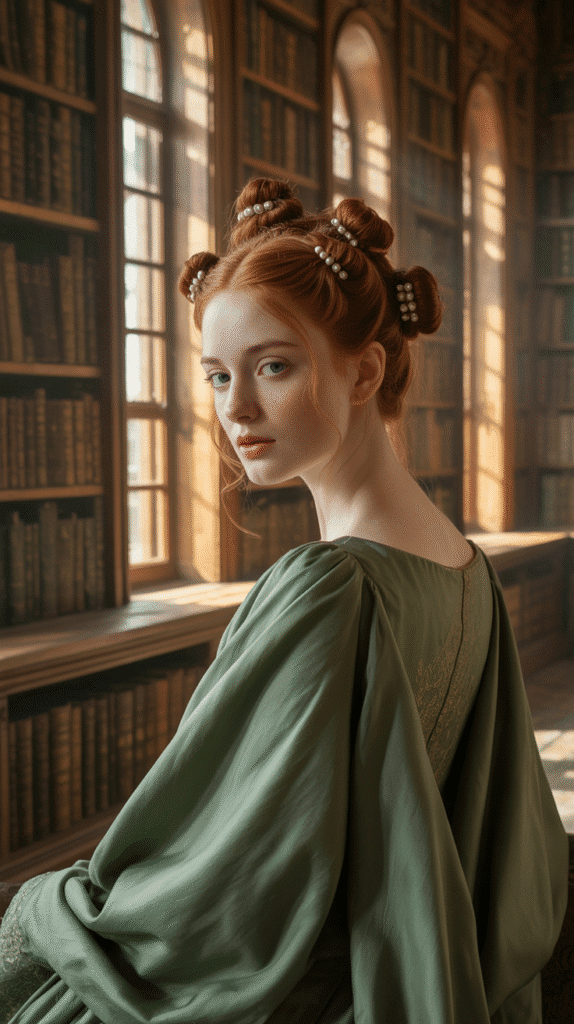 30 Regal Medieval Hairstyles for Princesses and Queens 20 The Braided Bun Cluster