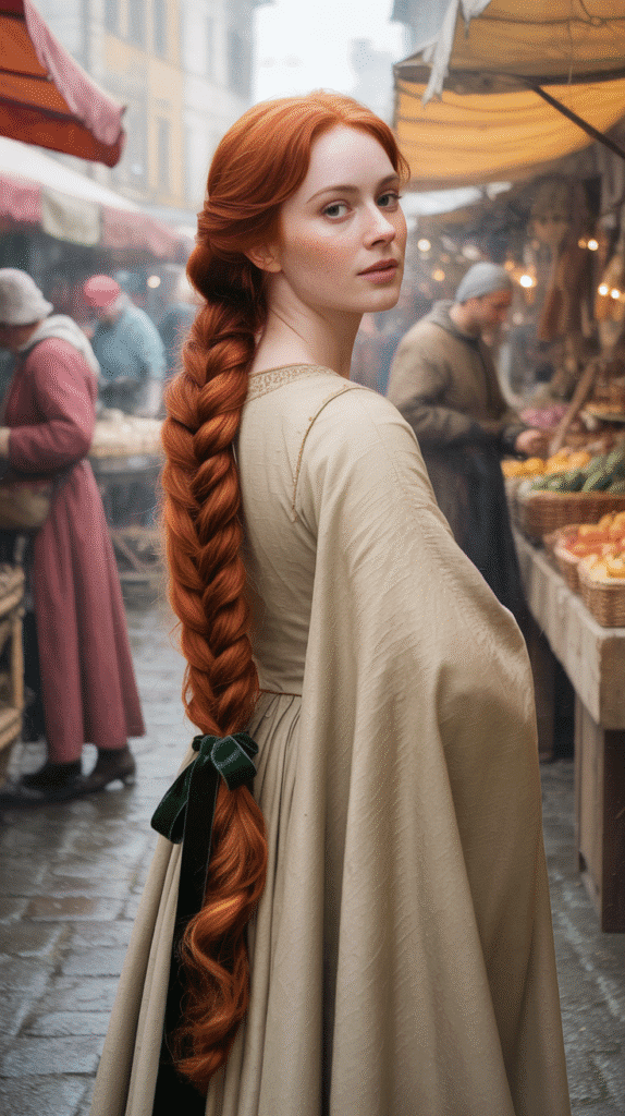 27 Beautiful Medieval Braided Hairstyles for Princesses 7 Fishtail Braid Ponytail