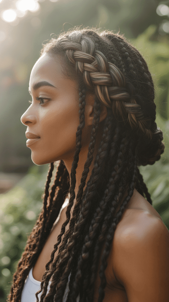 37 Gorgeous Long Dreadlock Styles for Black Women Full of Elegance 21 Long Loc Waterfall Braid