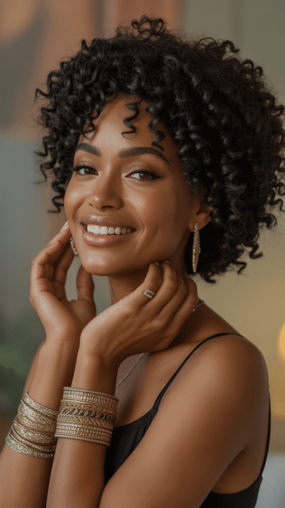 26 Flawless Winter Sew-In Hairstyles for Black Women That Look Effortless 26 Natural Texture Sew-In with Defined Coils